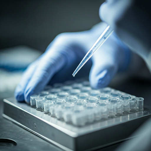 Tecnico de laboratorio procesando muestras geneticas